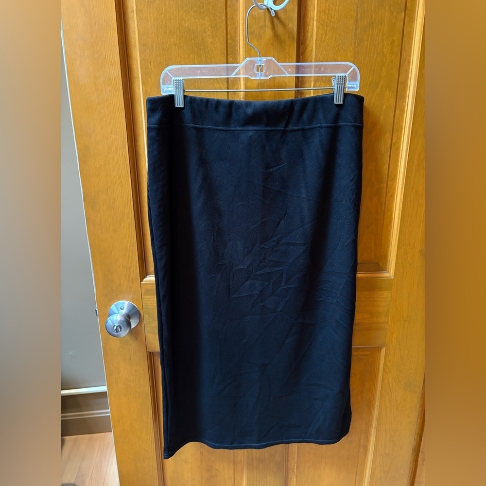 Halara Womens Ribbed High Waisted Bodycon Midi Casual Skirt Size XL - Picture 7 of 13